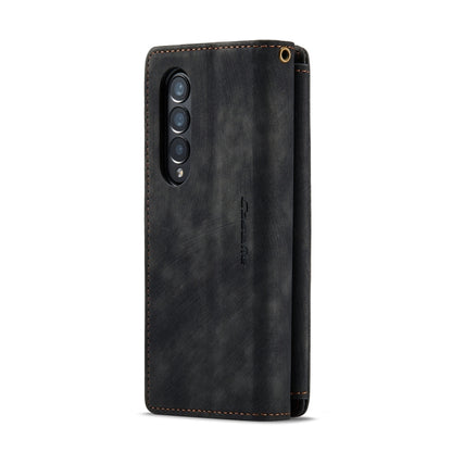 For Samsung Galaxy Z Fold3 5G CaseMe C30 Multifunctional Phone Leather Phone Case(Black) by CaseMe