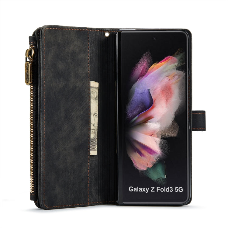 For Samsung Galaxy Z Fold3 5G CaseMe C30 Multifunctional Phone Leather Phone Case(Black) by CaseMe