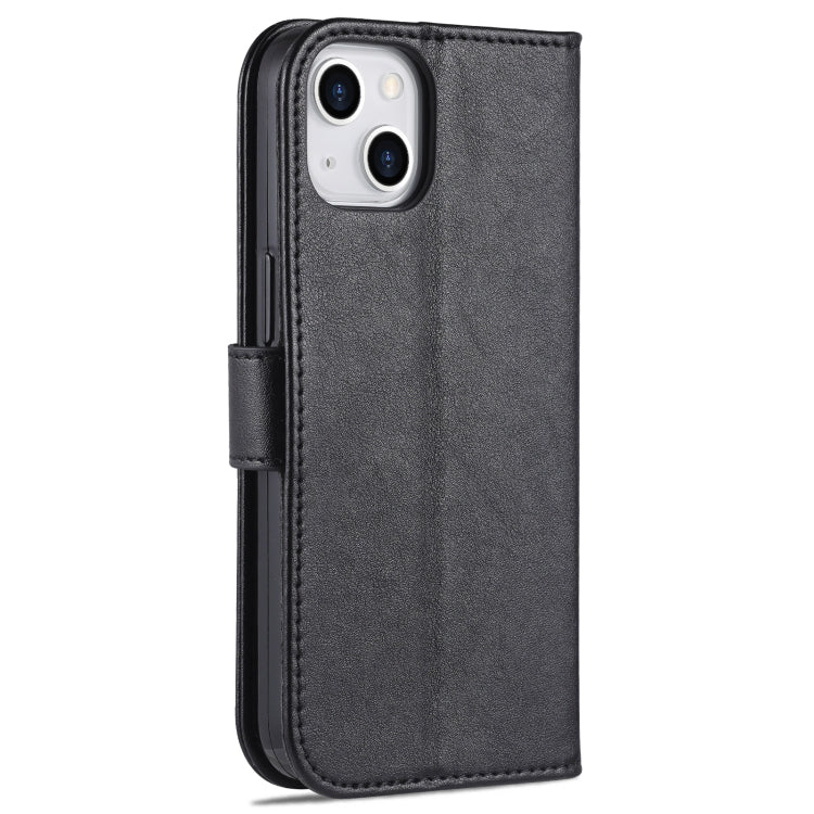 For iPhone 14 AZNS Sheepskin Texture Horizontal Flip Leather Case (Black) by AZNS