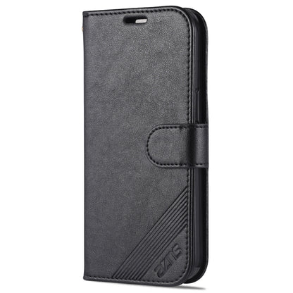 For iPhone 14 Plus AZNS Sheepskin Texture Horizontal Flip Leather Case (Black) by AZNS
