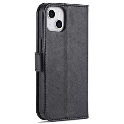 For iPhone 14 Plus AZNS Sheepskin Texture Horizontal Flip Leather Case (Black) by AZNS