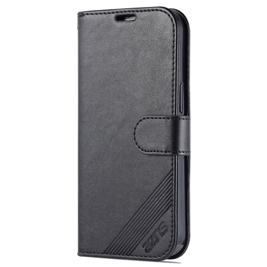 For iPhone 14 Pro AZNS Sheepskin Texture Horizontal Flip Leather Case(Black) by AZNS