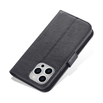 For iPhone 14 Pro AZNS Sheepskin Texture Horizontal Flip Leather Case(Black) by AZNS