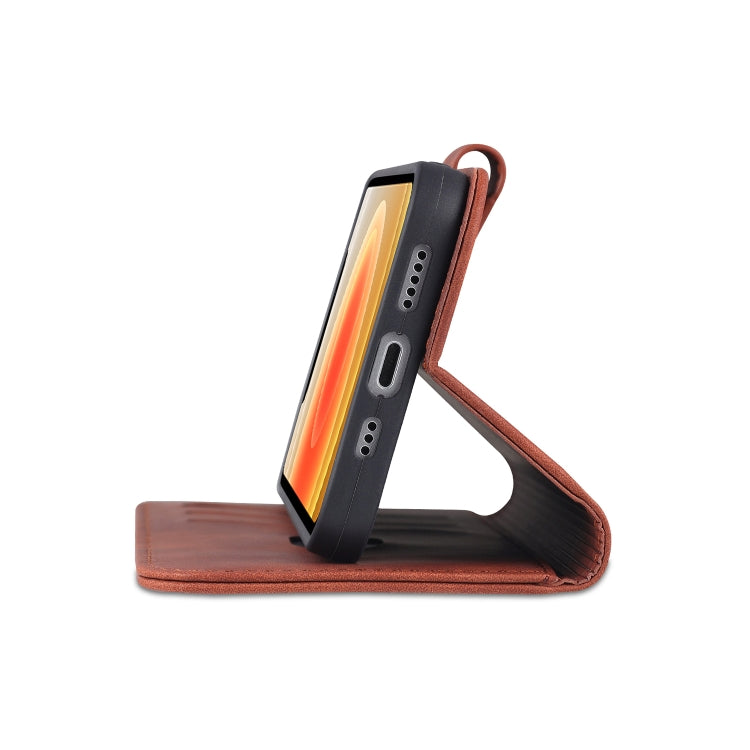 For iPhone 14 AZNS Skin Feel Calf Texture Horizontal Flip Leather Case (Brown) by AZNS