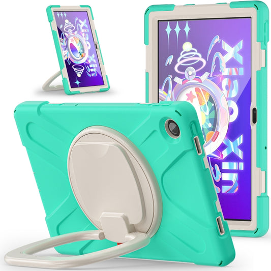 For Lenovo Tab M10 Plus 10.6 3rd Gen 2022 Silicone + PC Protective Tablet Case(Mint Green) by bashfashion