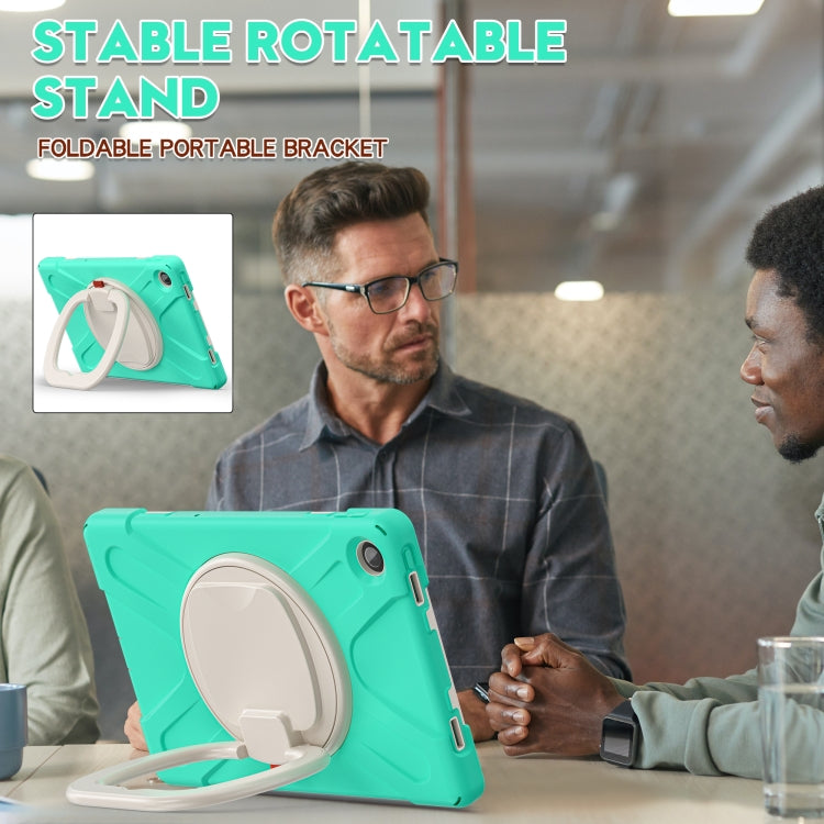 For Lenovo Tab M10 Plus 10.6 3rd Gen 2022 Silicone + PC Protective Tablet Case(Mint Green) by bashfashion