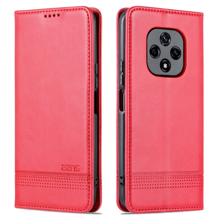 For Huawei nova 9z 5G AZNS Magnetic Calf Texture Leather Phone Case(Red) by AZNS