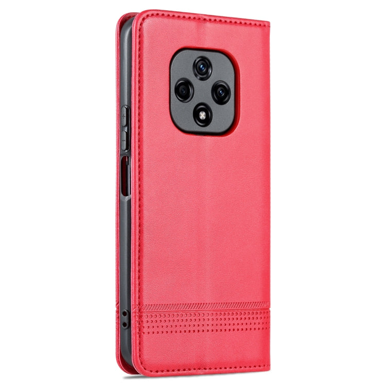 For Huawei nova 9z 5G AZNS Magnetic Calf Texture Leather Phone Case(Red) by AZNS