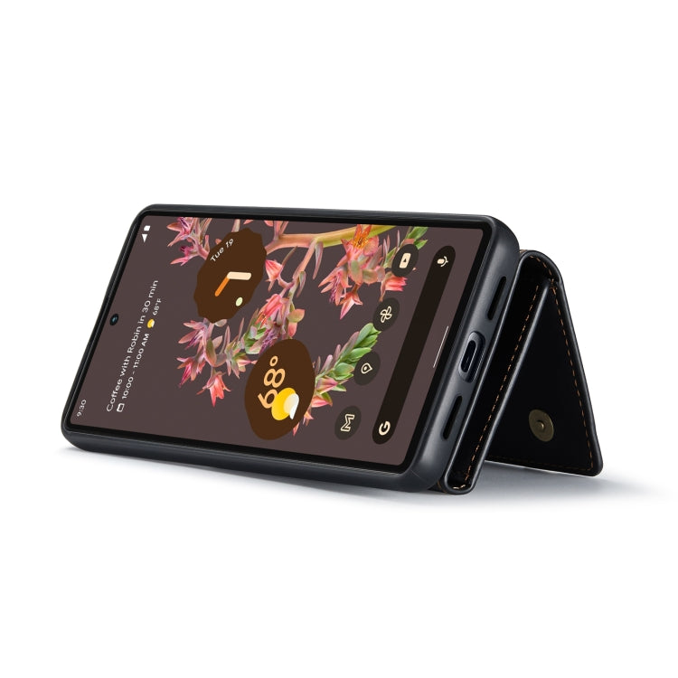 For Google Pixel 7 5G DG.MING M1 Series 3-Fold Multi Card Wallet + Magnetic Phone Case(Black) by DG.MING
