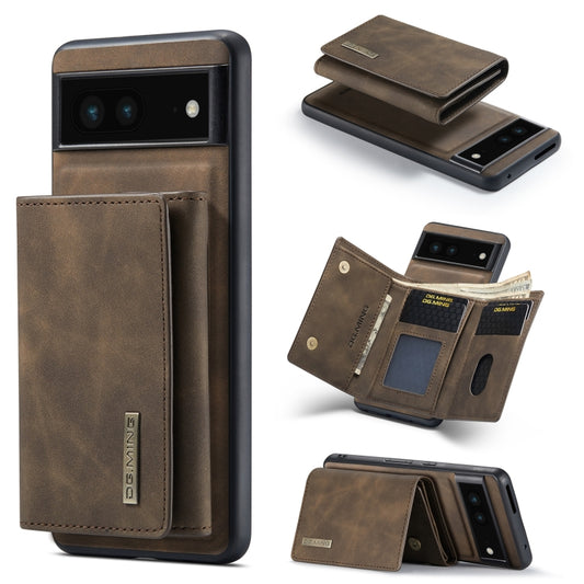 For Google Pixel 7 5G DG.MING M1 Series 3-Fold Multi Card Wallet + Magnetic Phone Case(Coffee) by DG.MING