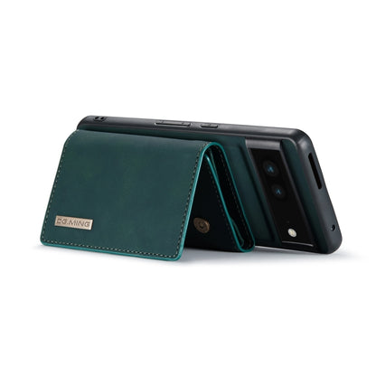 For Google Pixel 7 5G DG.MING M1 Series 3-Fold Multi Card Wallet + Magnetic Phone Case(Green) by DG.MING
