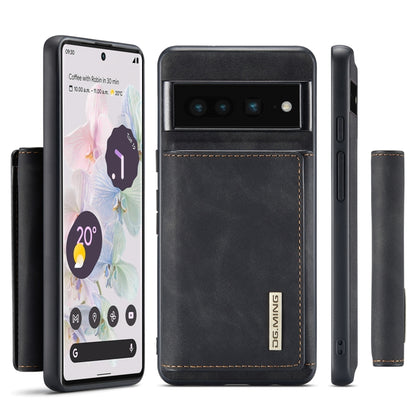 For Google Pixel 7 Pro 5G DG.MING M1 Series 3-Fold Multi Card Wallet + Magnetic Phone Case(Black) by DG.MING
