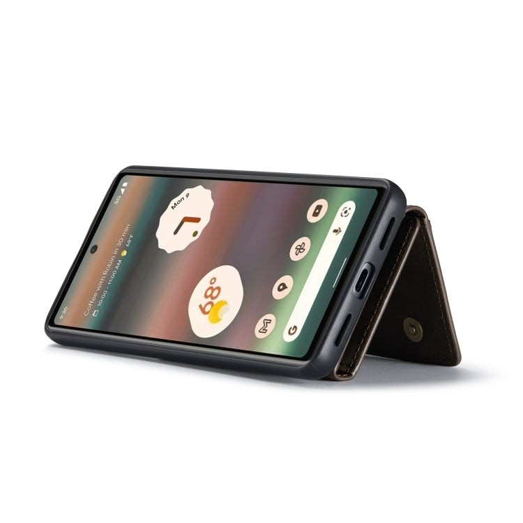 For Google Pixel 6A DG.MING M2 Series 3-Fold Multi Card Bag Phone Case(Black) by DG.MING