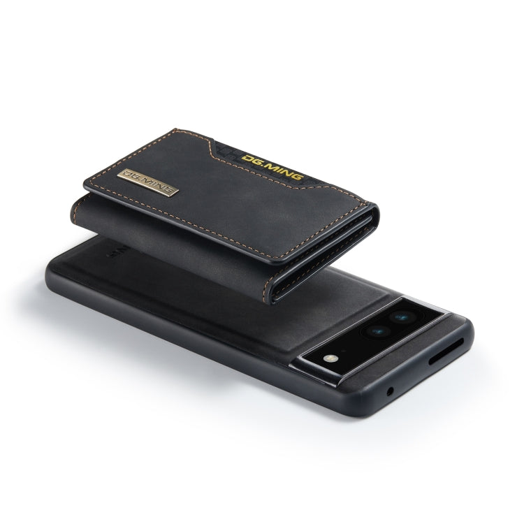 For Google Pixel 7 5G DG.MING M2 Series 3-Fold Multi Card Bag Phone Case(Black) by DG.MING