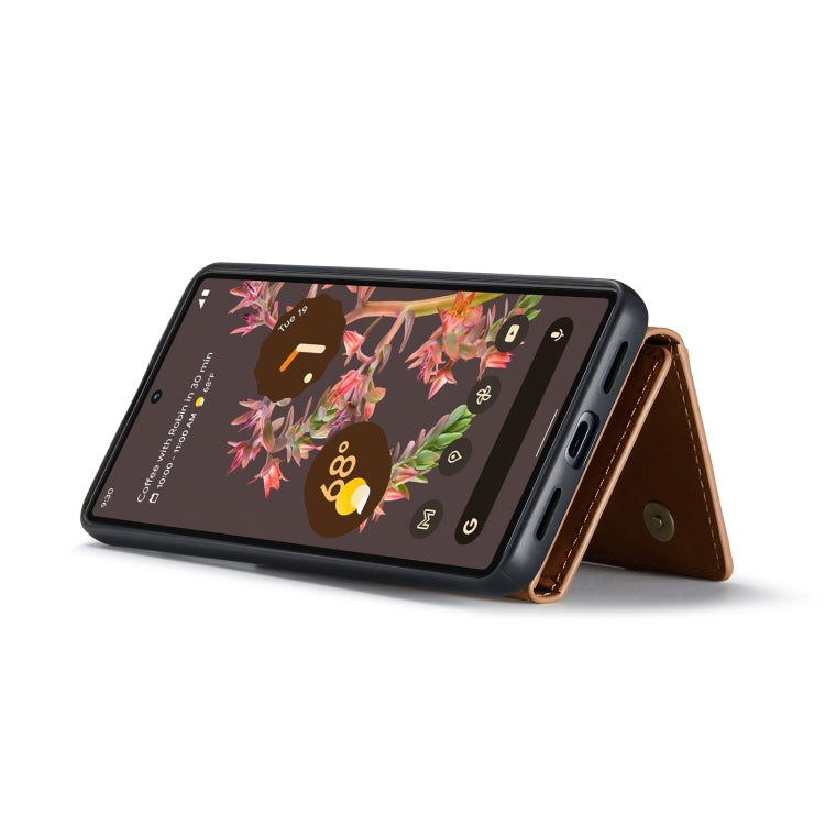 For Google Pixel 7 5G DG.MING M2 Series 3-Fold Multi Card Bag Phone Case(Brown) by DG.MING