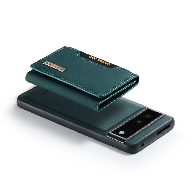 For Google Pixel 7 5G DG.MING M2 Series 3-Fold Multi Card Bag Phone Case(Green) by DG.MING