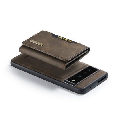 For Google Pixel 7 Pro 5G DG.MING M2 Series 3-Fold Multi Card Bag Phone Case(Coffee) by DG.MING