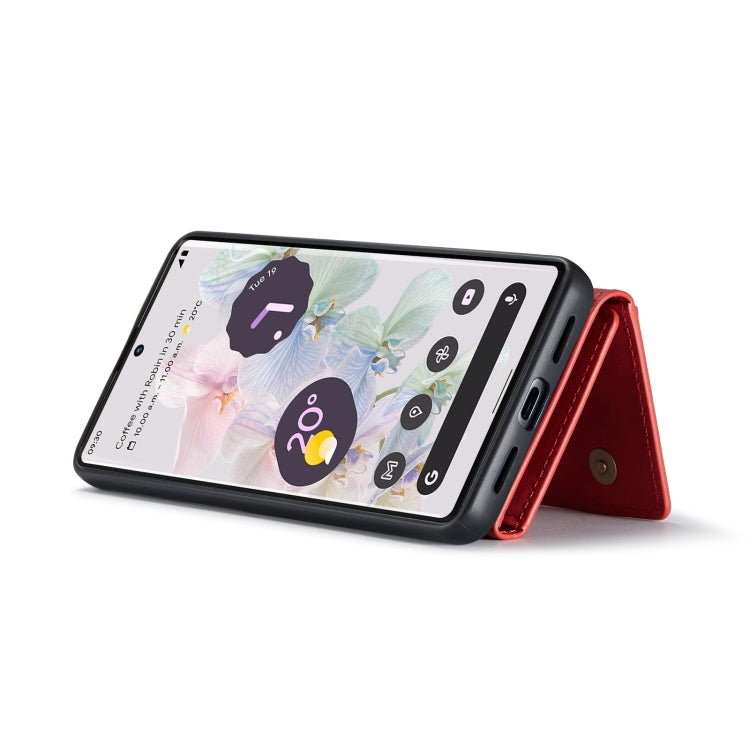 For Google Pixel 7 Pro 5G DG.MING M2 Series 3-Fold Multi Card Bag Phone Case(Red) by DG.MING