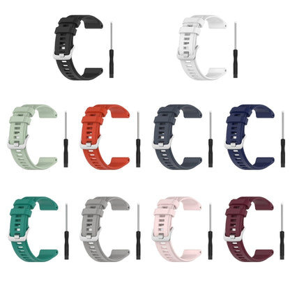 For Garmin Forerunner 955 / 255 / 745 22mm Silicone Watch Band(White) by bashfashion