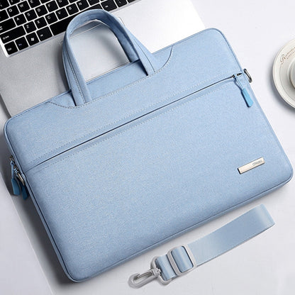 Handbag Laptop Bag Inner Bag with Shoulder Strap, Size:16.1 inch(Blue) by bashfashion