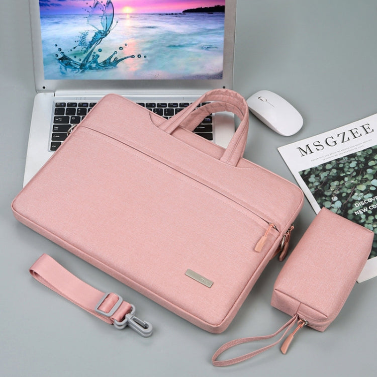 Handbag Laptop Bag Inner Bag with Shoulder Strap/Power Bag, Size:13.3 inch(Pink) by bashfashion