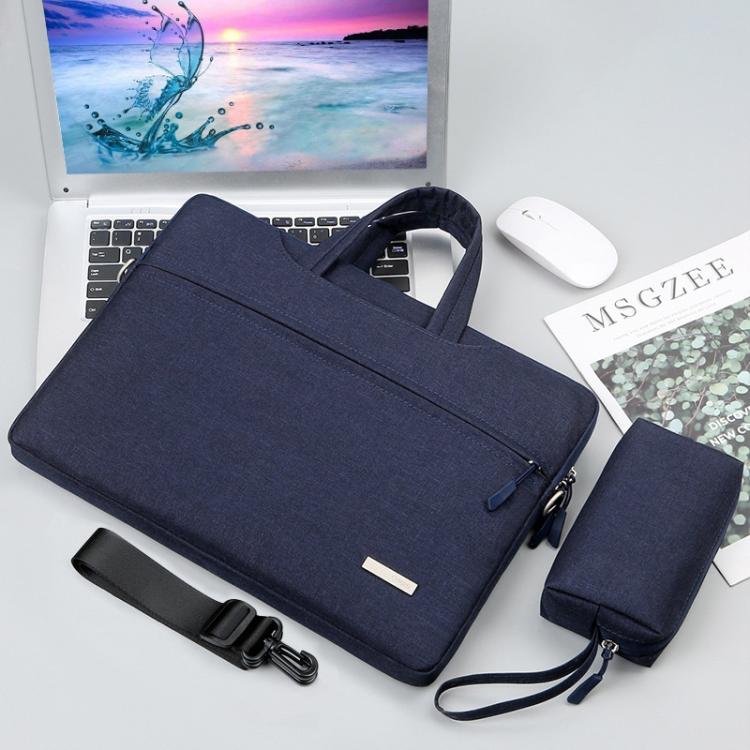 Handbag Laptop Bag Inner Bag with Shoulder Strap/Power Bag, Size:15.6 inch(Dark Blue) by bashfashion