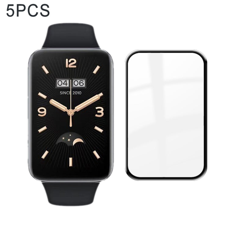 5 PCS For Xiaomi Mi Band 7 Pro 3D Composite Hot Bending Screen Film Protector by bashfashion