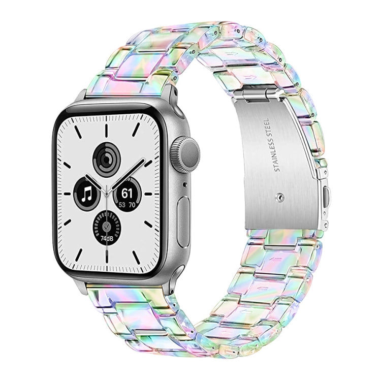 Plastic Colorful Three-Bead Watch Band For Apple Watch Ultra 49mm&Watch Ultra 2 49mm / Series 9&8&7 45mm / SE 3&SE 2&6&SE&5&4 44mm / 3&2&1 42mm(Colorful) by bashfashion