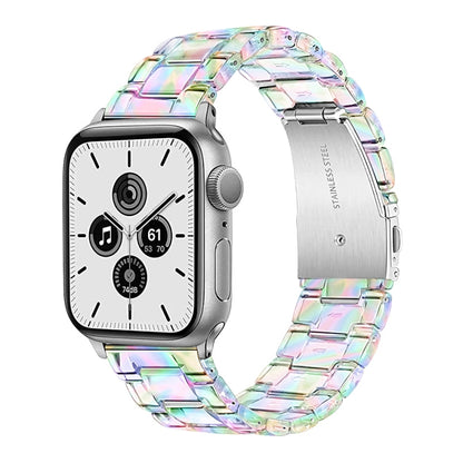 Plastic Colorful Three-Bead Watch Band For Apple Watch Ultra 49mm&Watch Ultra 2 49mm / Series 9&8&7 45mm / SE 3&SE 2&6&SE&5&4 44mm / 3&2&1 42mm(Colorful) by bashfashion