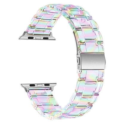 Plastic Colorful Three-Bead Watch Band For Apple Watch Ultra 49mm&Watch Ultra 2 49mm / Series 9&8&7 45mm / SE 3&SE 2&6&SE&5&4 44mm / 3&2&1 42mm(Colorful) by bashfashion