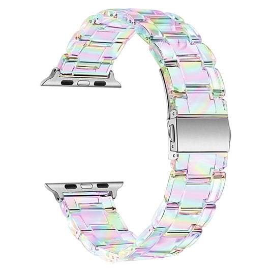 Plastic Colorful Three-Bead Watch Band For Apple Watch Ultra 49mm&Watch Ultra 2 49mm / Series 9&8&7 45mm / SE 3&SE 2&6&SE&5&4 44mm / 3&2&1 42mm(Colorful) by bashfashion