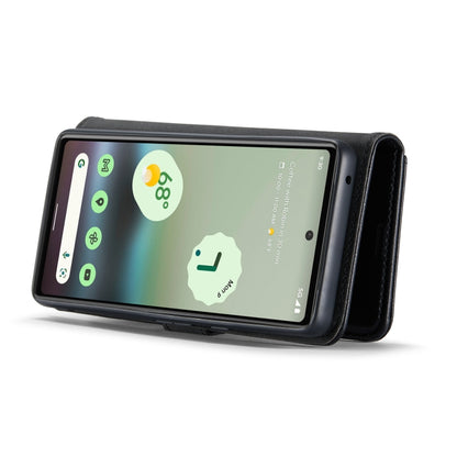 For Google Pixel 6A DG.MING Crazy Horse Texture Detachable Magnetic Leather Phone Case(Black) by DG.MING