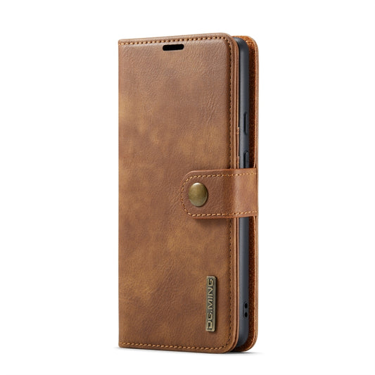 For Google Pixel 6A DG.MING Crazy Horse Texture Detachable Magnetic Leather Phone Case(Brown) by DG.MING