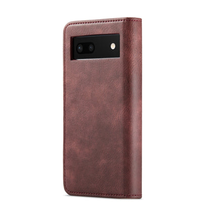 For Google Pixel 6A DG.MING Crazy Horse Texture Detachable Magnetic Leather Phone Case(Red) by DG.MING