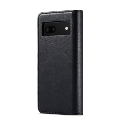 For Google Pixel 7 DG.MING Crazy Horse Texture Detachable Magnetic Leather Phone Case(Black) by DG.MING