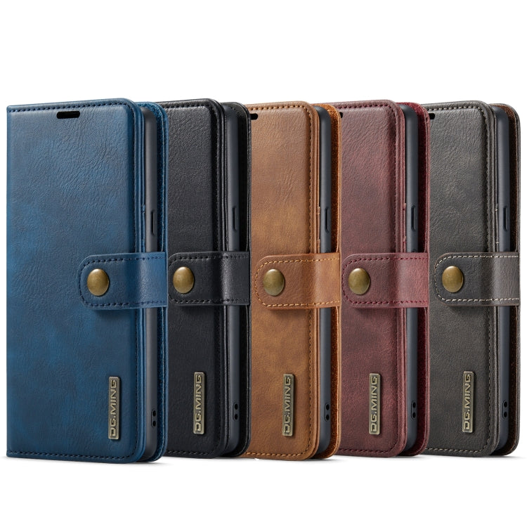 For Google Pixel 7 DG.MING Crazy Horse Texture Detachable Magnetic Leather Phone Case(Red) by DG.MING