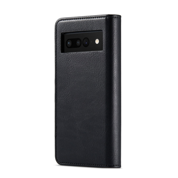 For Google Pixel 7 Pro DG.MING Crazy Horse Texture Detachable Magnetic Leather Phone Case(Black) by DG.MING