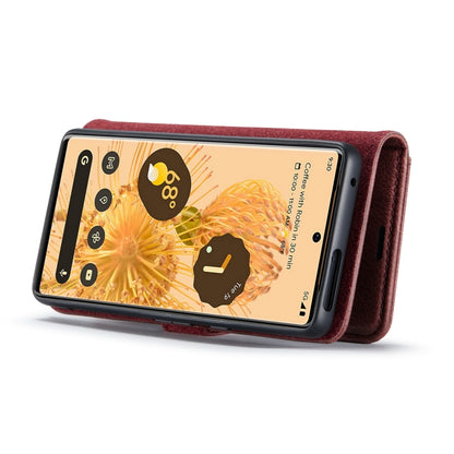 For Google Pixel 7 Pro DG.MING Crazy Horse Texture Detachable Magnetic Leather Phone Case(Red) by DG.MING