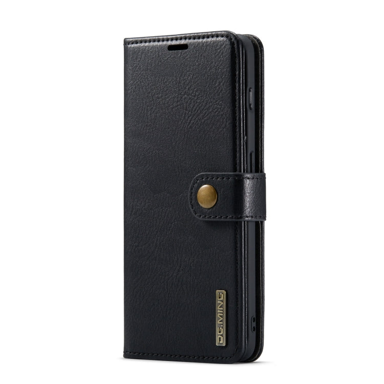 For OnePlus 10 Pro DG.MING Crazy Horse Texture Detachable Magnetic Leather Phone Case(Black) by DG.MING