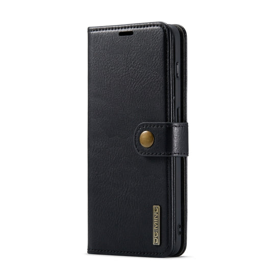 For OnePlus 10 Pro DG.MING Crazy Horse Texture Detachable Magnetic Leather Phone Case(Black) by DG.MING