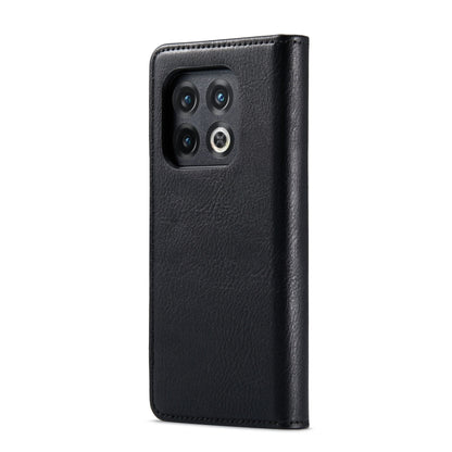 For OnePlus 10 Pro DG.MING Crazy Horse Texture Detachable Magnetic Leather Phone Case(Black) by DG.MING