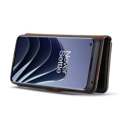 For OnePlus 10 Pro DG.MING Crazy Horse Texture Detachable Magnetic Leather Phone Case(Grey) by DG.MING