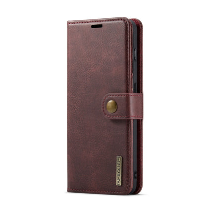 For OnePlus 10 Pro DG.MING Crazy Horse Texture Detachable Magnetic Leather Phone Case(Red) by DG.MING