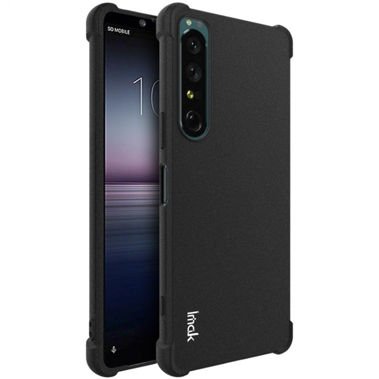 For Sony Xperia 1 IV IMAK All-inclusive Shockproof Airbag TPU Case with Screen Protector (Matte Black) by imak