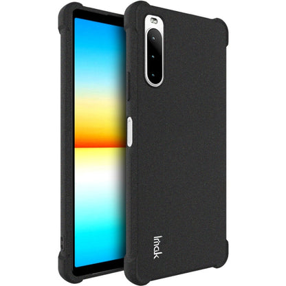 For Sony Xperia 10 IV IMAK All-inclusive Shockproof Airbag TPU Case with Screen Protector (Matte Black) by imak