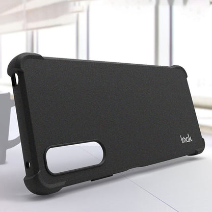 For Sony Xperia 10 IV IMAK All-inclusive Shockproof Airbag TPU Case with Screen Protector (Matte Black) by imak