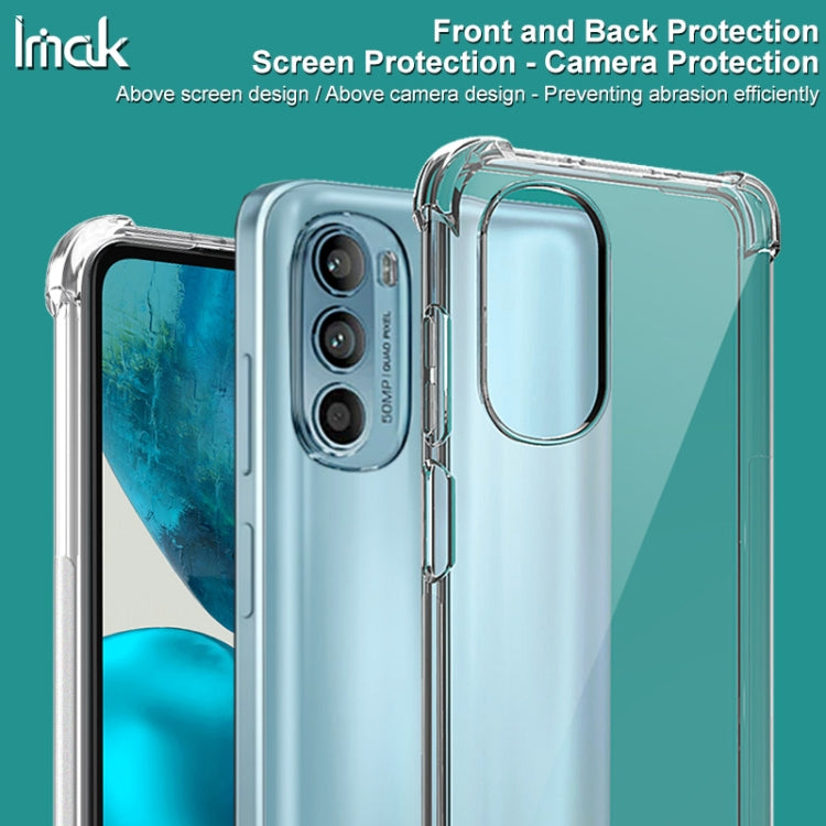 For Motorolo Moto G52 4G / G82 5G IMAK All-inclusive Shockproof Airbag TPU Case with Screen Protector (Transparent) by imak