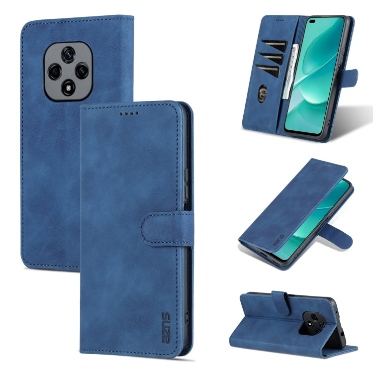 For Huawei Nova 9Z/Enjoy 50 Plus AZNS Skin Feel Calf Texture Flip Leather Phone Case(Blue) by AZNS