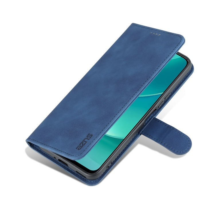 For Huawei Nova 9Z/Enjoy 50 Plus AZNS Skin Feel Calf Texture Flip Leather Phone Case(Blue) by AZNS