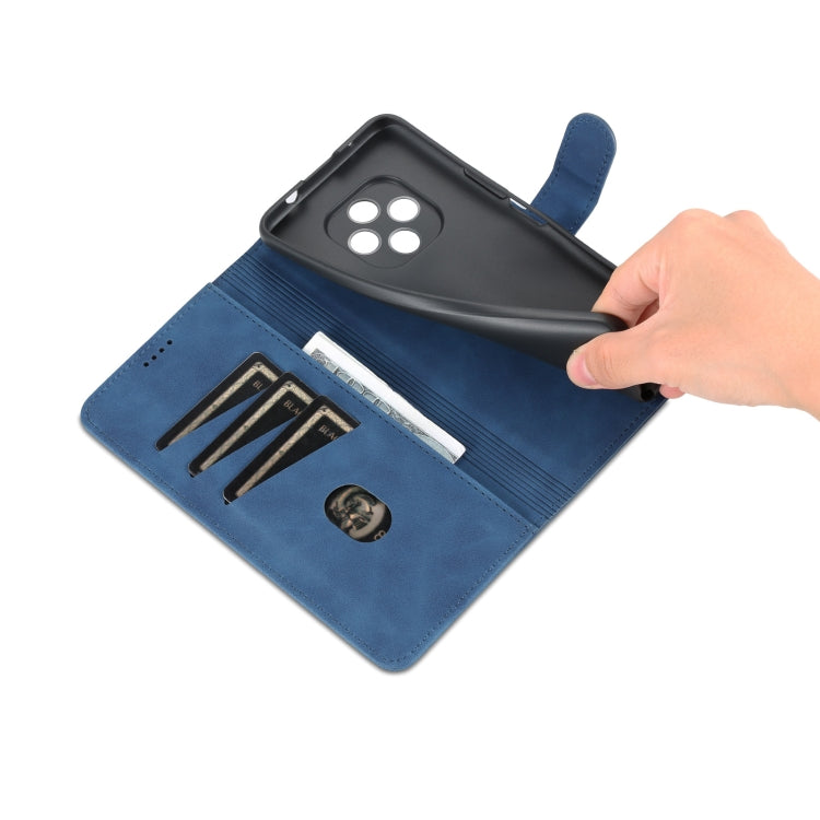 For Huawei Nova 9Z/Enjoy 50 Plus AZNS Skin Feel Calf Texture Flip Leather Phone Case(Blue) by AZNS